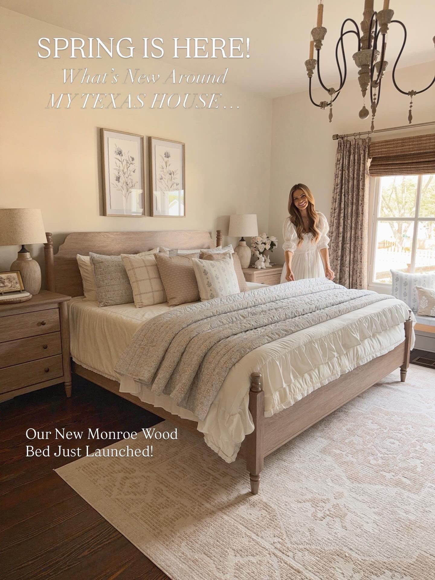 Have you seen our new Monroe bed?! We are obsessed with it, especially paired with our spring bedding and pillows! 

#LTKHome #LTKSeasonal