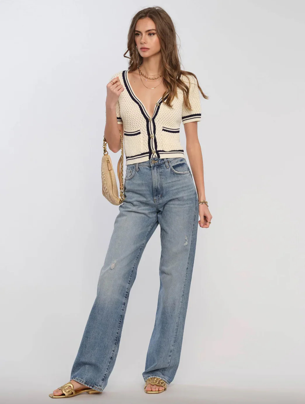 Salinas Cardi-Ivory | Linen & Flax Co