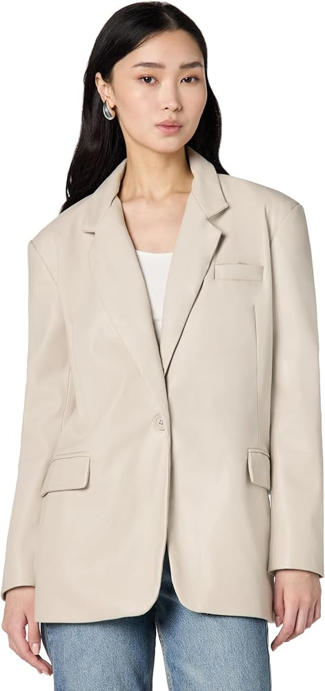 [BLANKNYC] Women's Faux Leather Blazer | Amazon (US)