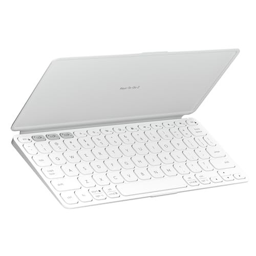 Logitech Keys-to-GO 2 Portable Compact Wireless Keyboard with Built-in Cover, Slim Tablet Keyboard for iPad, iPhone, Mac, Apple TV - Pale Grey | Amazon (US)