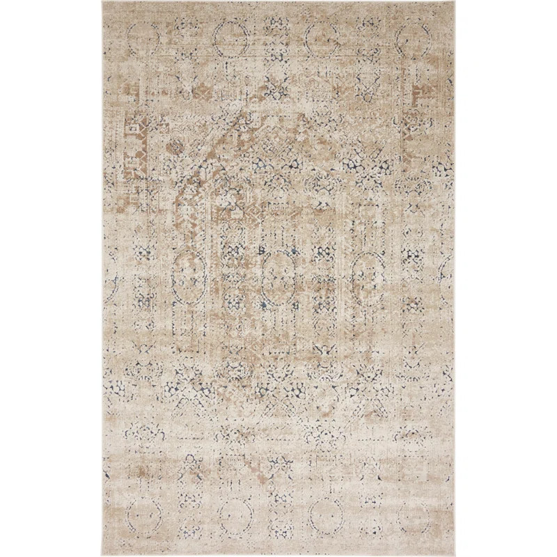 Abbeville Oriental Beige Area Rug | Wayfair North America