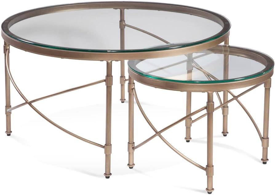 Bassett Mirror Company Harrison Round Cocktail Table 7530-LR-120 | Amazon (US)