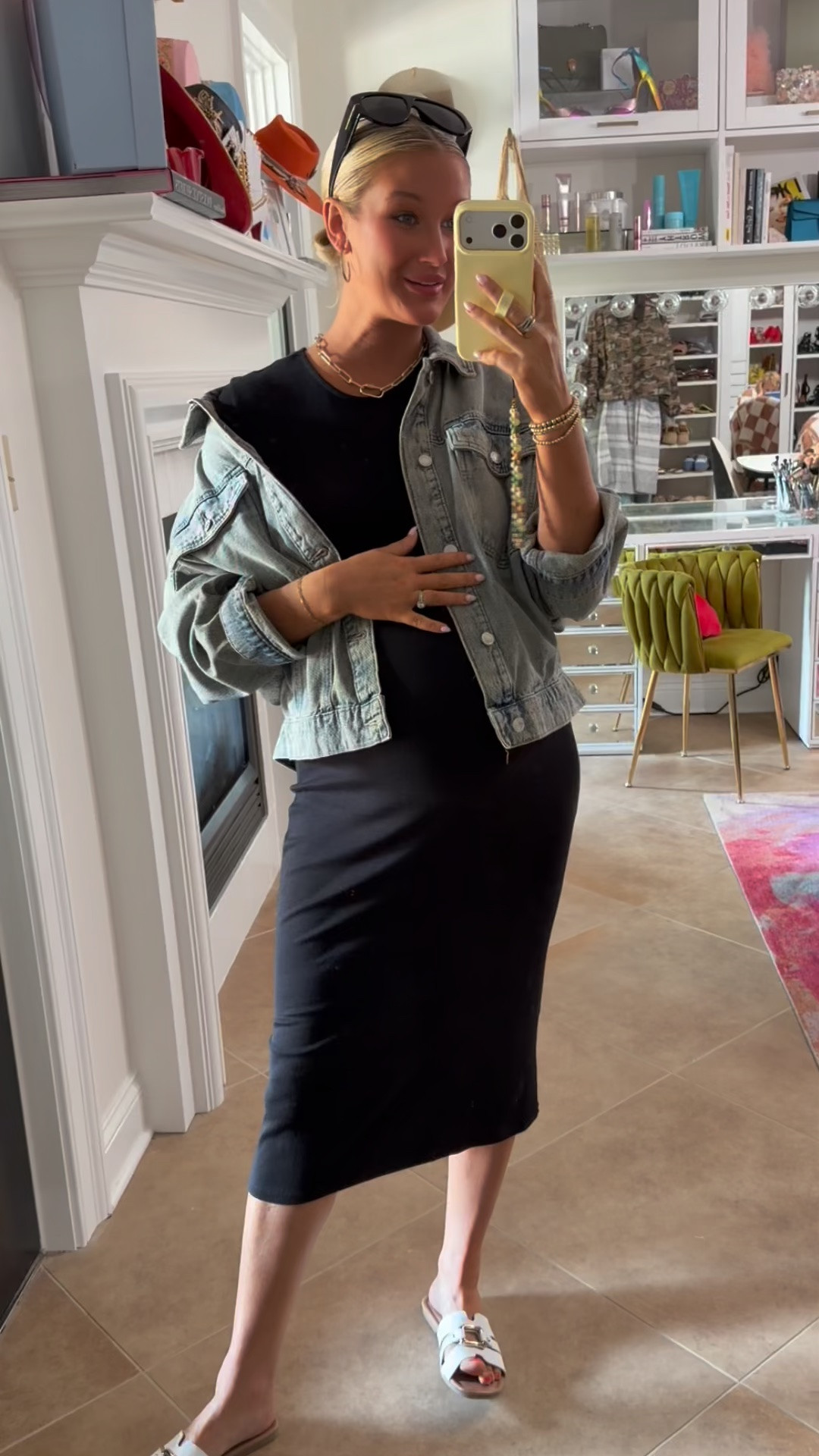 Casual Walmart transition look (sized up one in all for pregnancy but all are non maternity pieces) // PERFECT DENIM JACKET

EASIEST COMFY BLACK TEE DRESS

@Walmart @walmartstyle #walmartpartner

#LTKootd #LTKdayinmylife #LTKBump