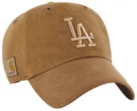 Carhartt x '47 Adult Los Angeles Dodgers Brown Dyed Clean Up Adjustable Hat | DICK'S Sporting Goods
