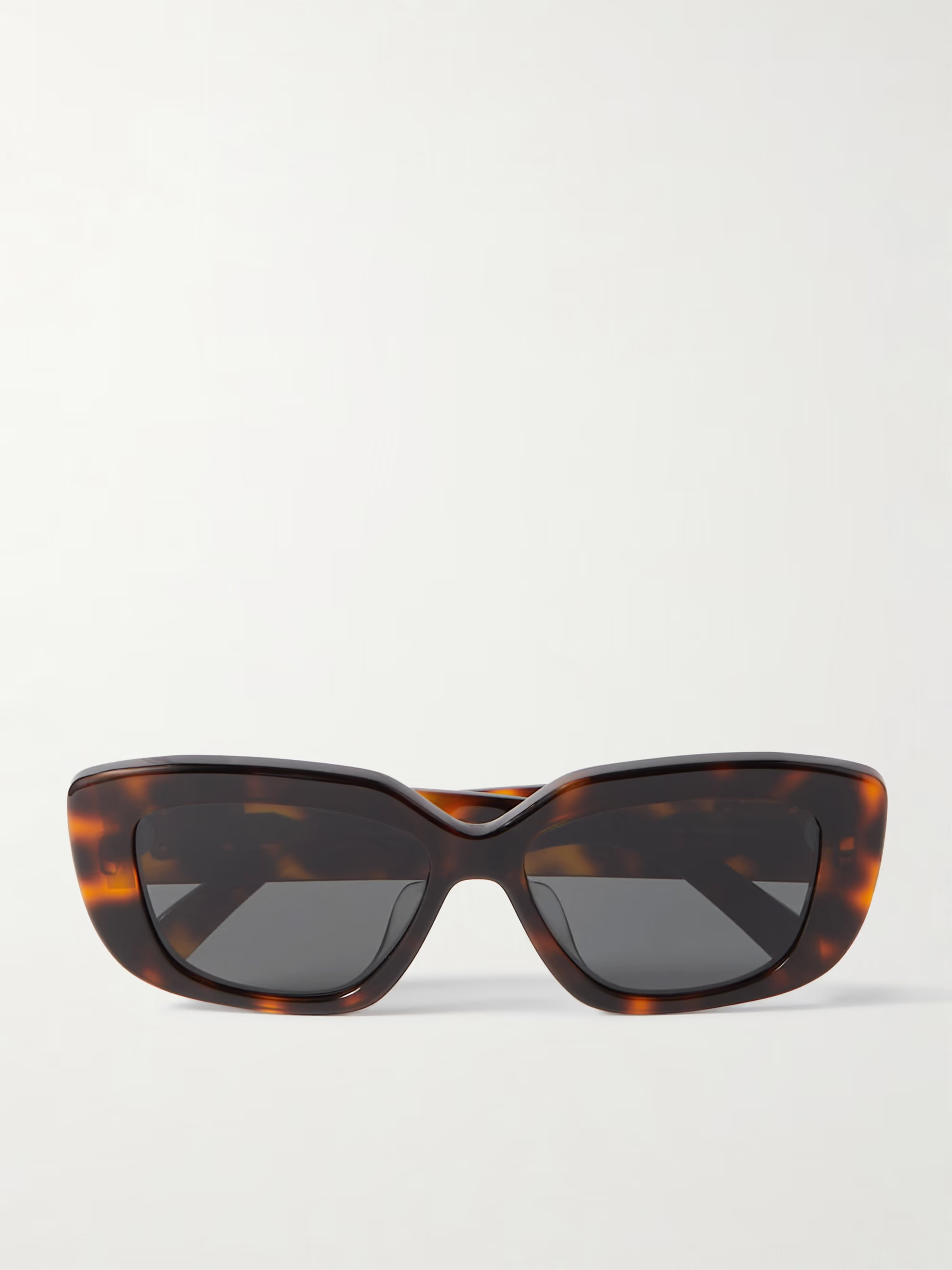 Triomphe rectangular-frame tortoiseshell acetate sunglasses | NET-A-PORTER (US)