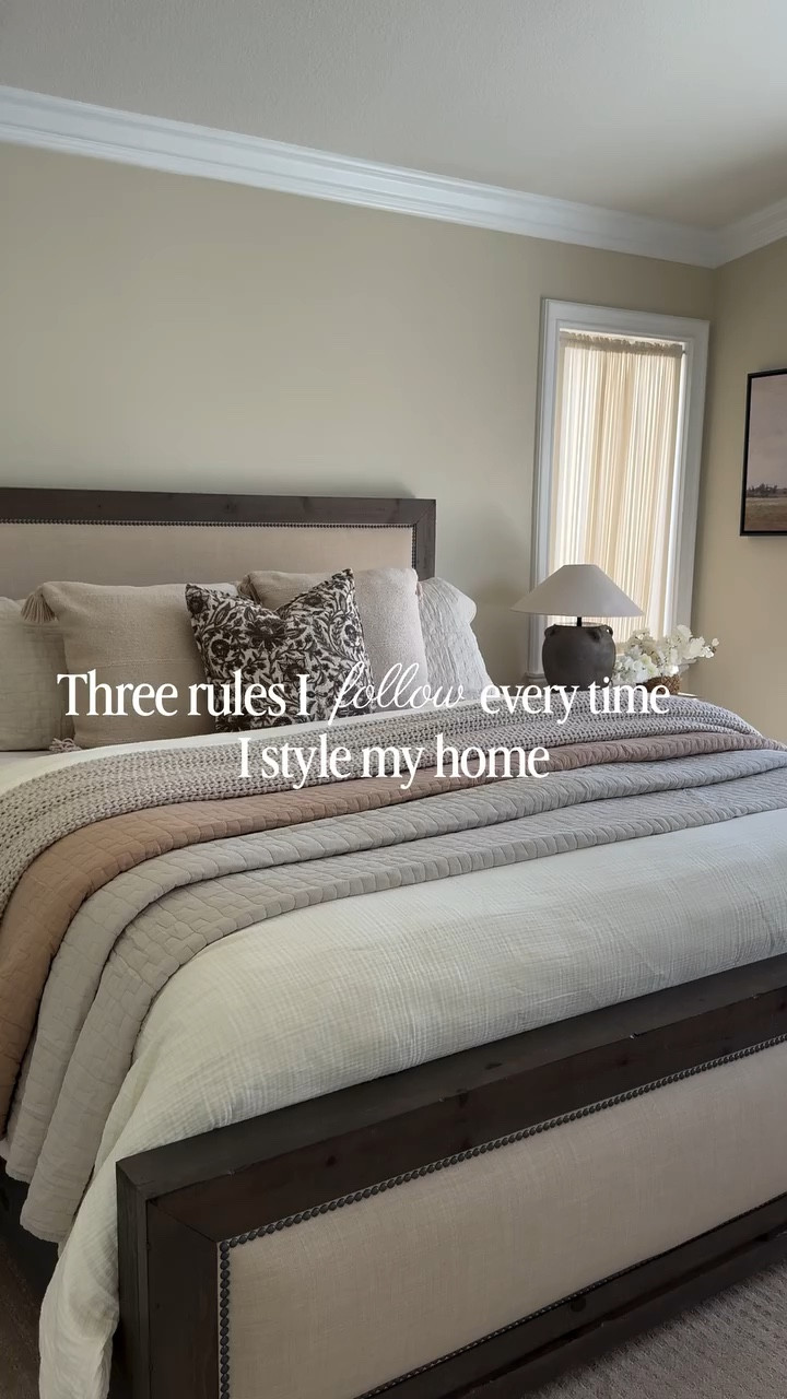 I used to over complicate decorating… until I narrowed it down to three simple rules: 

🔹 Blend beauty with function — practical doesn’t have to mean plain 
🔹Create a focal point — every room needs something that naturally draws your eye 
🔹Embrace simplicity — less clutter, more calm, more space to breathe 

That’s really all it takes! A well-designed home isn’t about having more — it’s about being intentional with what you choose. 

Which of these do you struggle with the most? 

🔗 See something you like ? Comment HOME for the links. You can always shop my posts and home on my @shop.ltk “atouchofsimplicitybyrana “, where I also share exclusive app-only content ( Link in Bio ) 

#homeviews #homestylinginspo #homestylingtips #functionalspaces #cozyandchic 
Primary bedroom, bedding, cozy home, neutral bedroom, quilt set, pantry organization, storage organizers, entryway, bench, wall art, statement piece, picture light, side table, timeless, large vase, spring florals, outdoor furniture, outdoor concrete side table

#LTKSeasonal #LTKHome