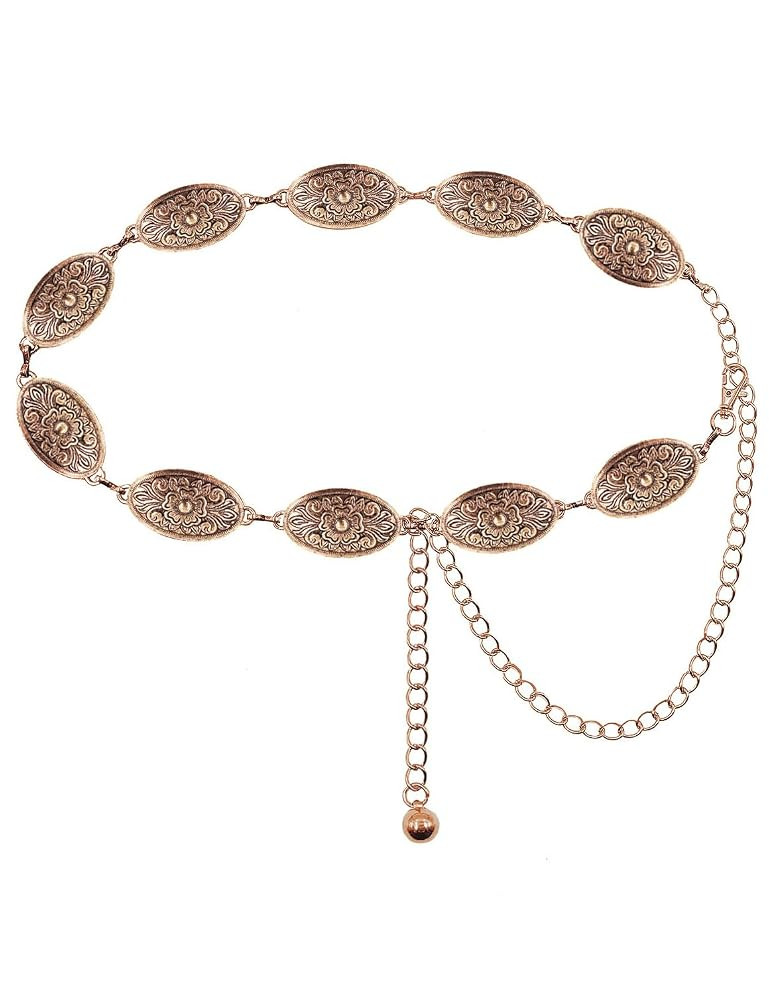 TOPACC Western Metal Concho Belt for Women Cowgirl Chain Belts for Dresses Jeans Country Concert ... | Amazon (US)