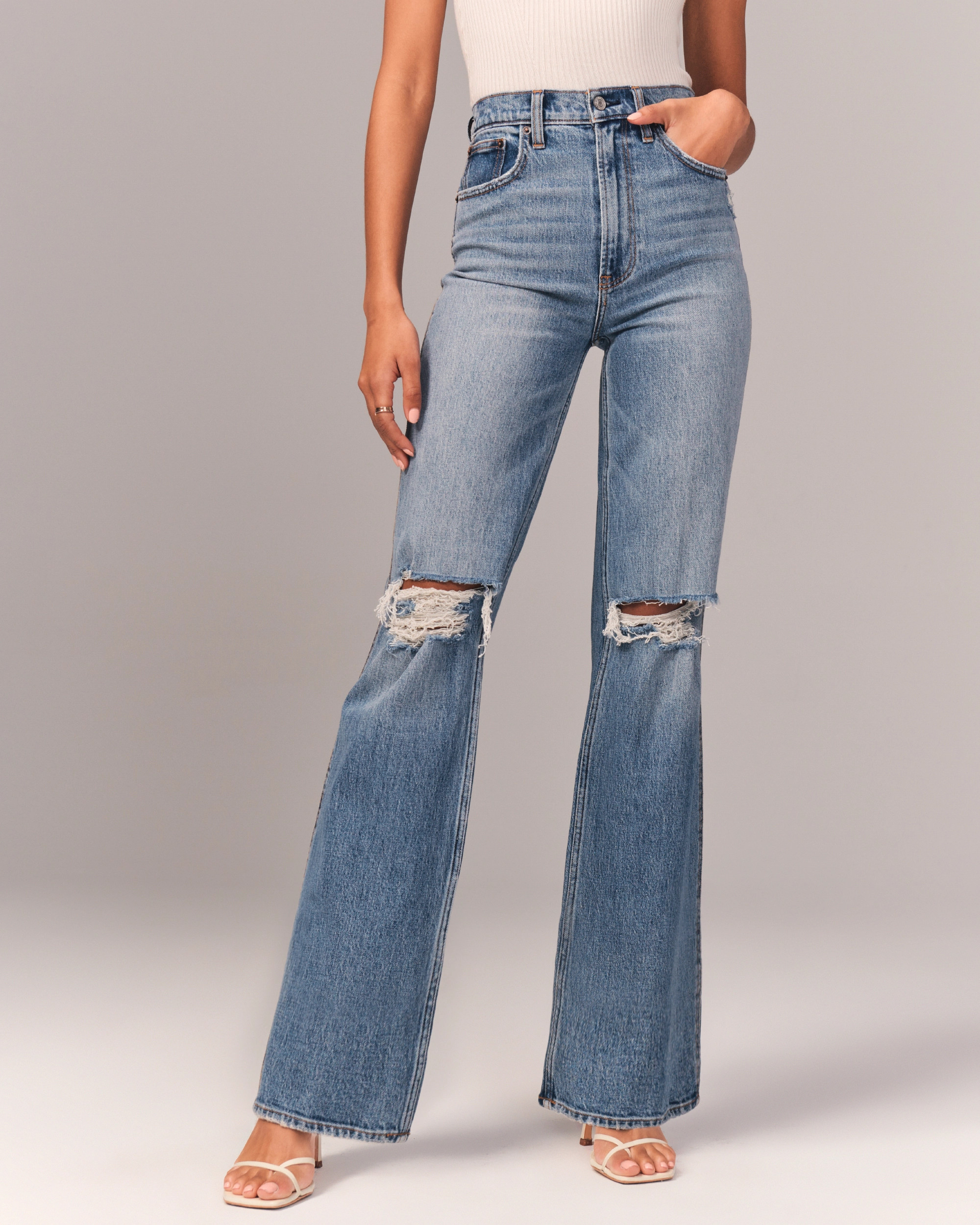 90s Ultra High Rise Relaxed Jeans | Abercrombie & Fitch (US)