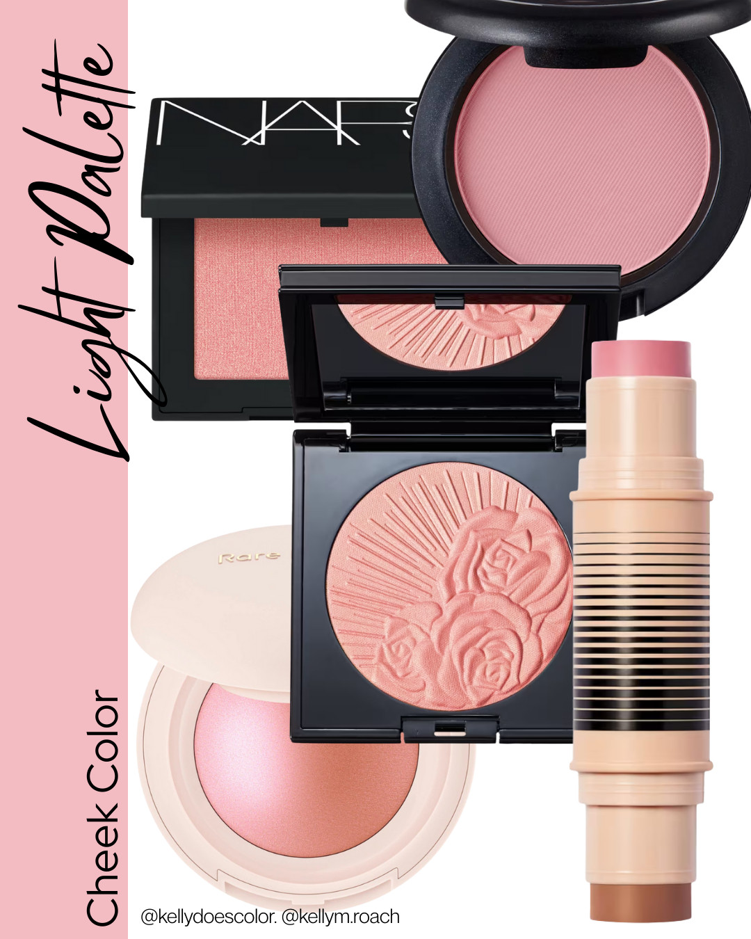 Blushes for the Light Palette are light and neutral. These are some of the easiest to find! Avoid going too pink or too peach and keep that pigment light and airy! 

 #LTKOver40 #LTKStyleTip #LTKBeauty