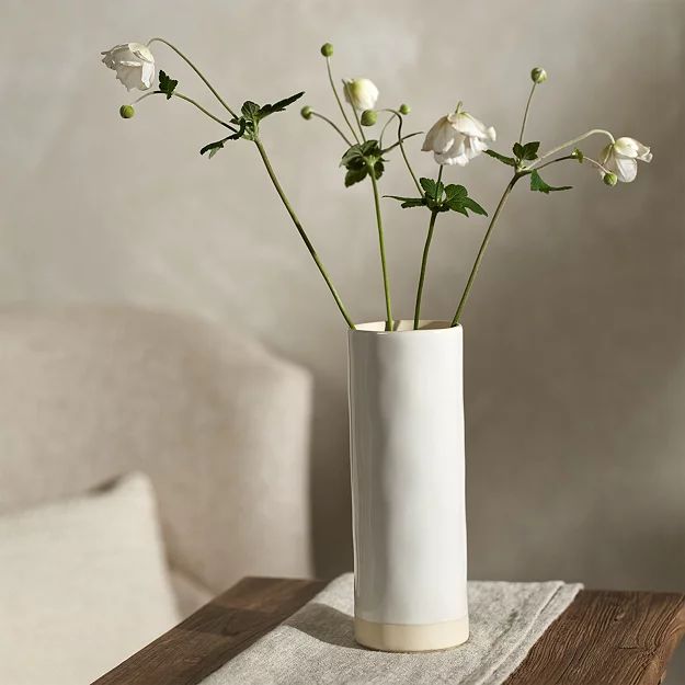 Parham Ceramic Cylinder Vase | The White Company (UK)