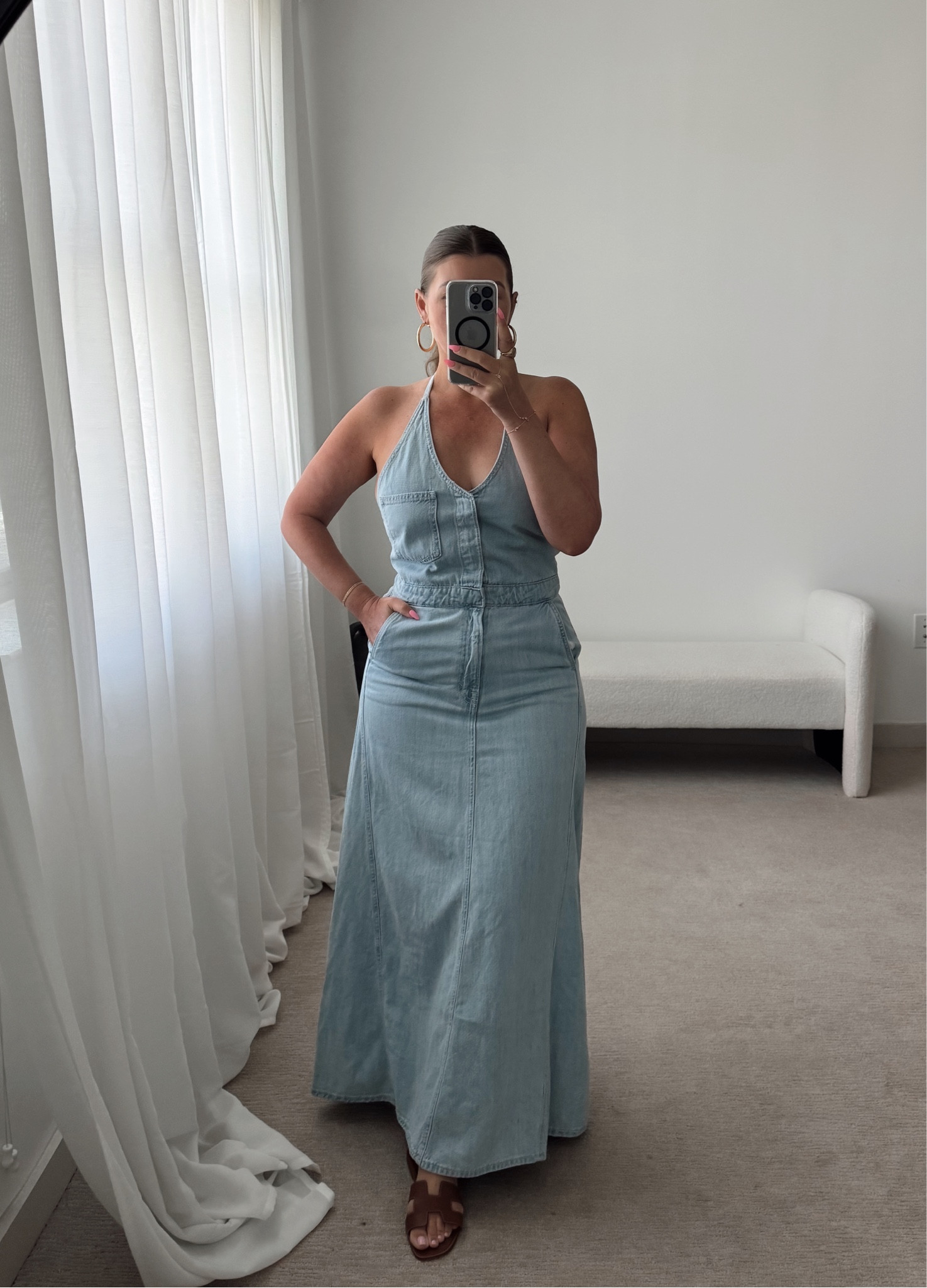 Target denim maxi dress, size 8
I sized up one size for more hip room



#LTKFindsUnder50 #LTKSeasonal
