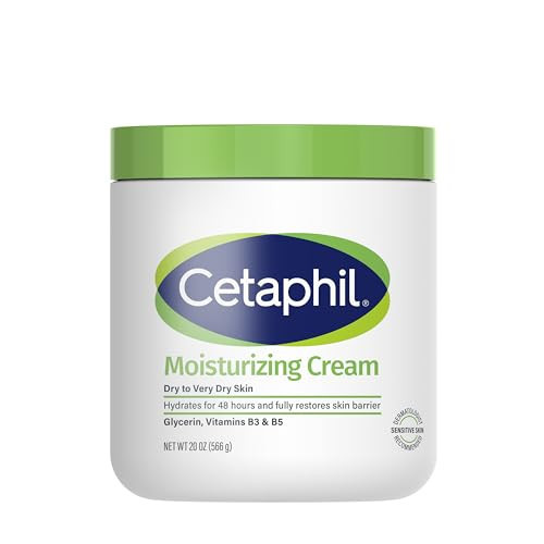 Cetaphil Face & Body Moisturizer, Hydrating Moisturizing Cream for Dry to Very Dry, Sensitive Skin, NEW 20 oz, Fragrance Free, Non-Comedogenic, Non-Greasy (Packaging May Vary) | Amazon (US)