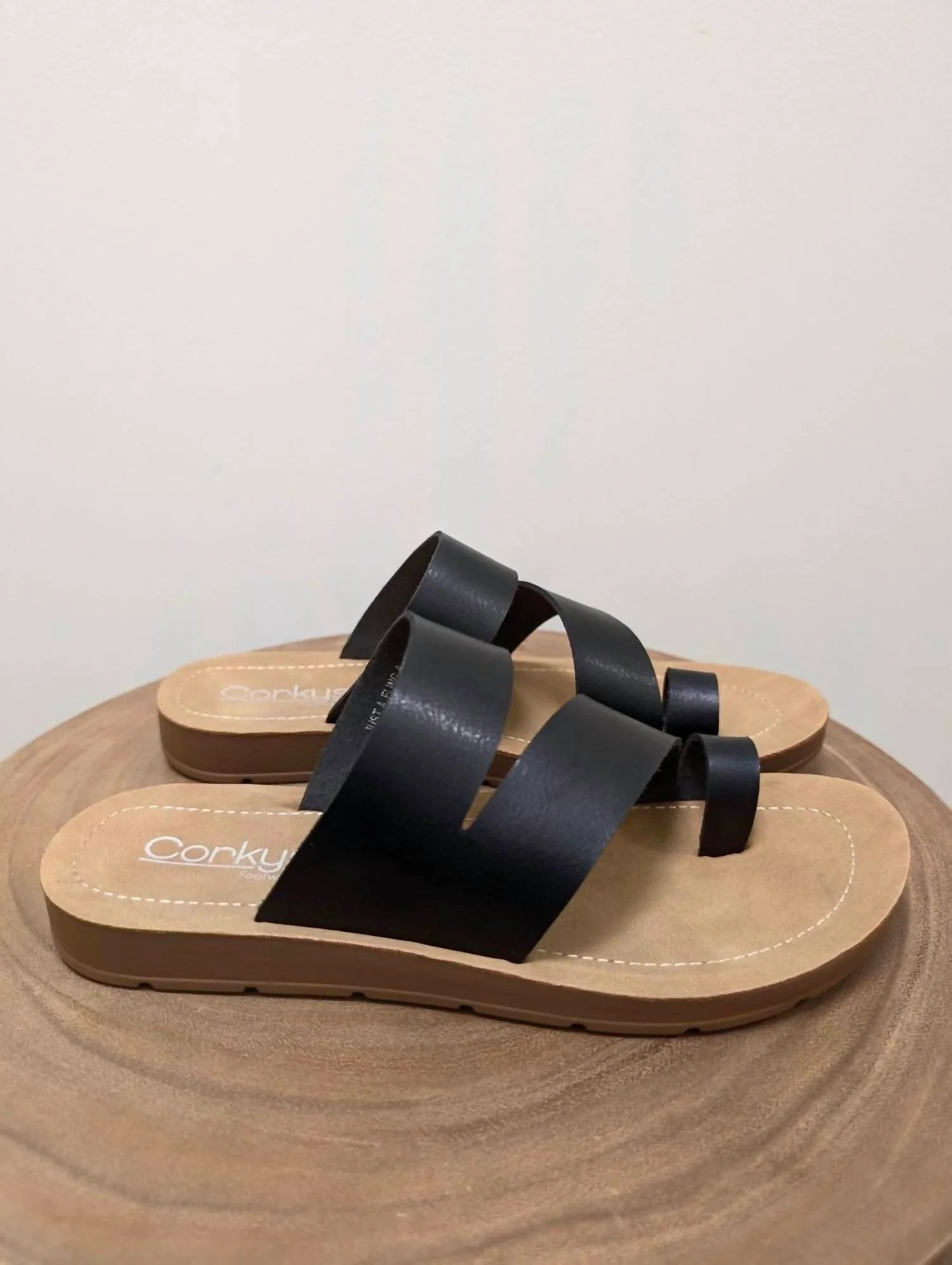 Women Just A Fling Sandal In Black | Shop Simon