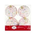 Holiday Time Pink Cake with Candy Sprinkles Christmas Ball Ornament Set, 3.5", 4 Cnt, 6 oz | Walmart (US)