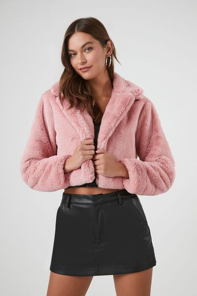 Plush Cropped Coat | Forever 21 (US)