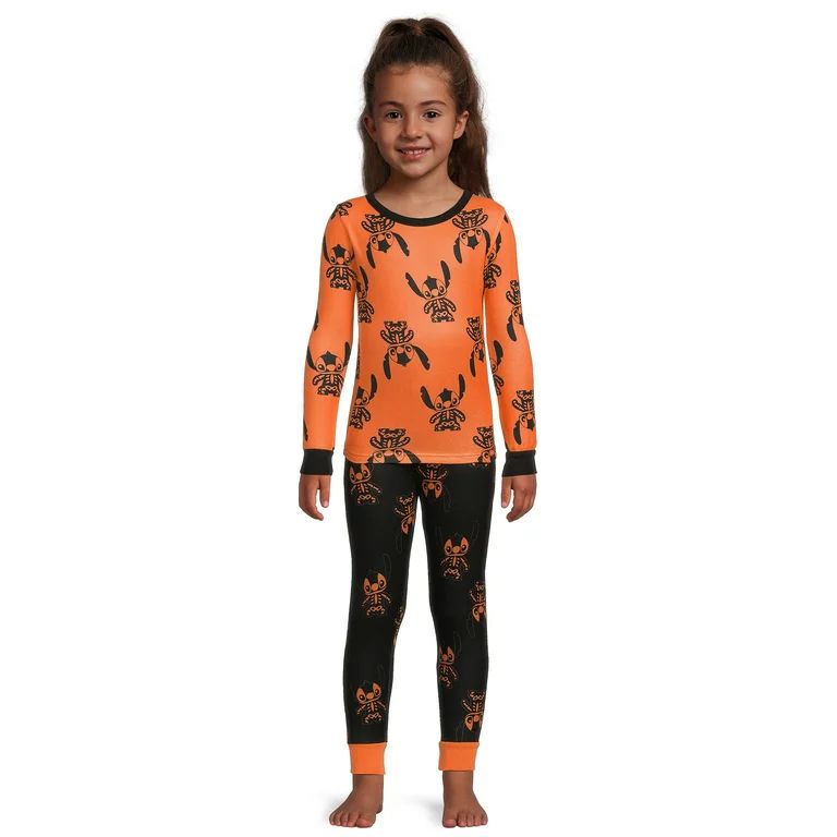 Disney Girls Lilo Stitch Halloween Mix Match Pajama Set, Sizes 4-10 - Walmart.com | Walmart (US)