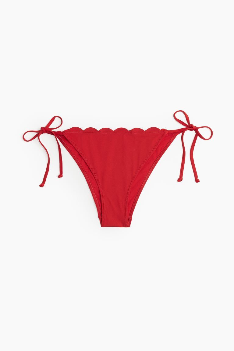 Tie Bikini Bottoms - Red - Ladies | H&M US | H&M (US + CA)