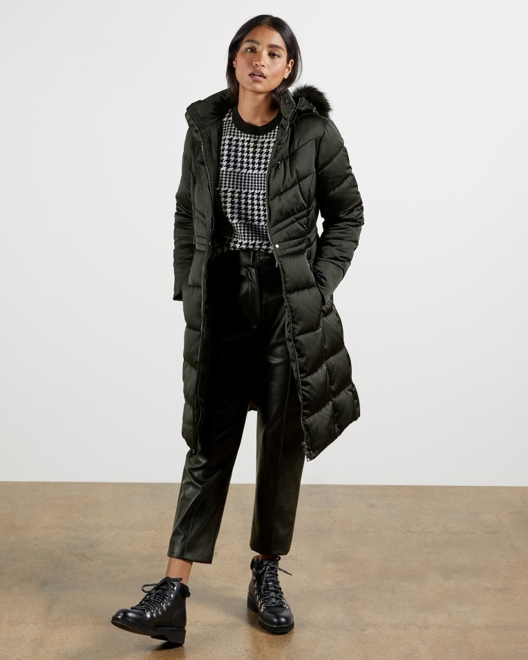 Long Belted Padded Coat | Ted Baker (US)