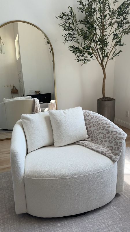 This swivel chair from Walmart is the perfect oversized size, and so comfy!! 

Home decor | Walmart home | affordable home | home styling | home furniture | living room 

#LTKVideo #LTKstyletip #LTKhome