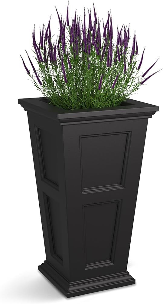 Mayne Inc. Fairfield 5829B Tall Planter,16in L x 16in W x 28.3in H,Black | Amazon (US)