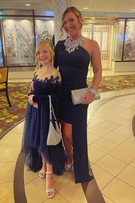 Mommy and me formal navy matching outfits from SHEIN. Both dresses fit true to size and we received a ton of compliments! 

#LTKfamily #LTKkids #LTKparties