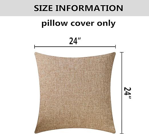Home Brilliant Textured Burlap Linen European Pillowcase Pillow Sham Large Cushion Cover for Sofa... | Amazon (US)