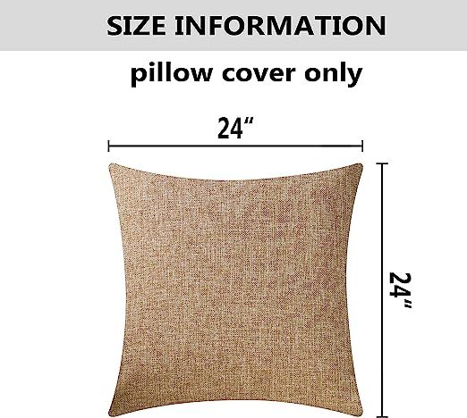 Home Brilliant Textured Burlap Linen European Pillowcase Pillow Sham Large Cushion Cover for Sofa... | Amazon (US)