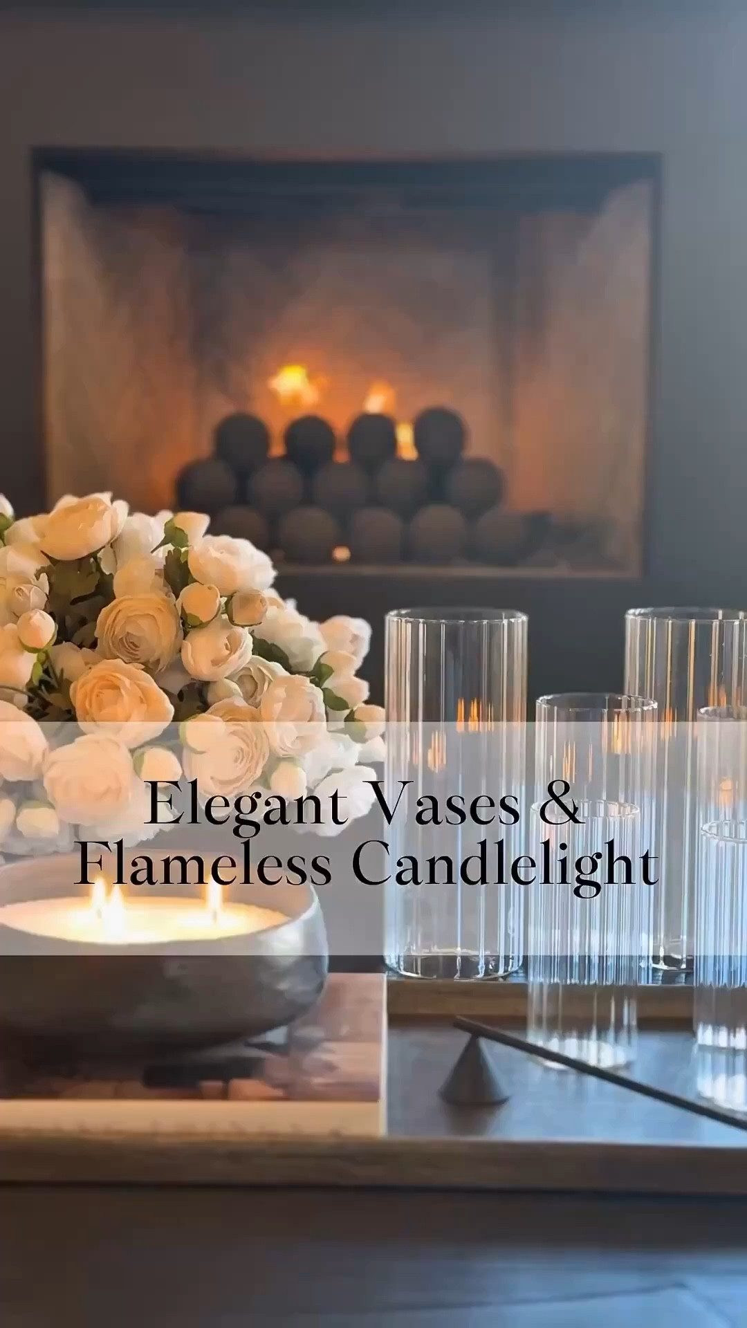 I love these gorgeous, frameless candles, and ribbed glass vases. The combo brings such a warm and cozy glow. The vases  are stunning and add such elegance and sophistication to any space. The flameless candles flicker and real wax exterior makes them look so realistic. The size of these candles fit these vases perfectly! These look gorgeous on a coffee table, dining table, entryway table, or just about anywhere. I love them in my kitchen as well. 🤎

#FlamelessCandles #CozyAesthetics #Ribbedvases #AmazonHome #AmazonFinds #GlassCandleHolders #ElegantHomeDecor #TimelessDecor 

#LTKMothersDay #LTKSaleAlert #LTKHome