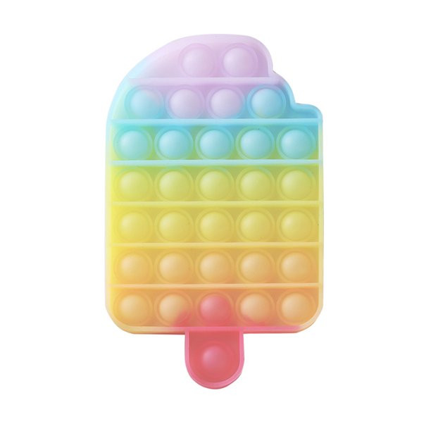 Rainbow Luminous Ice Cream Push Bubble Sensory Autism Decompression Kid Toy | Walmart (US)