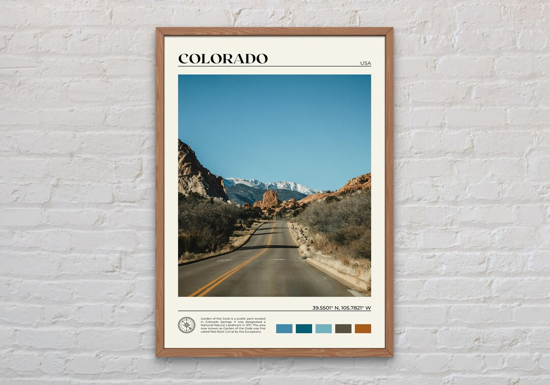 Digital Oil Paint Colorado Print Colorado Wall Art Colorado - Etsy | Etsy (US)