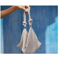 Rhinestone Bag, Silver Evening Clutch, Luxury Shoulder Purse, Wedding Crystal Handbag, Bag | Etsy (US)