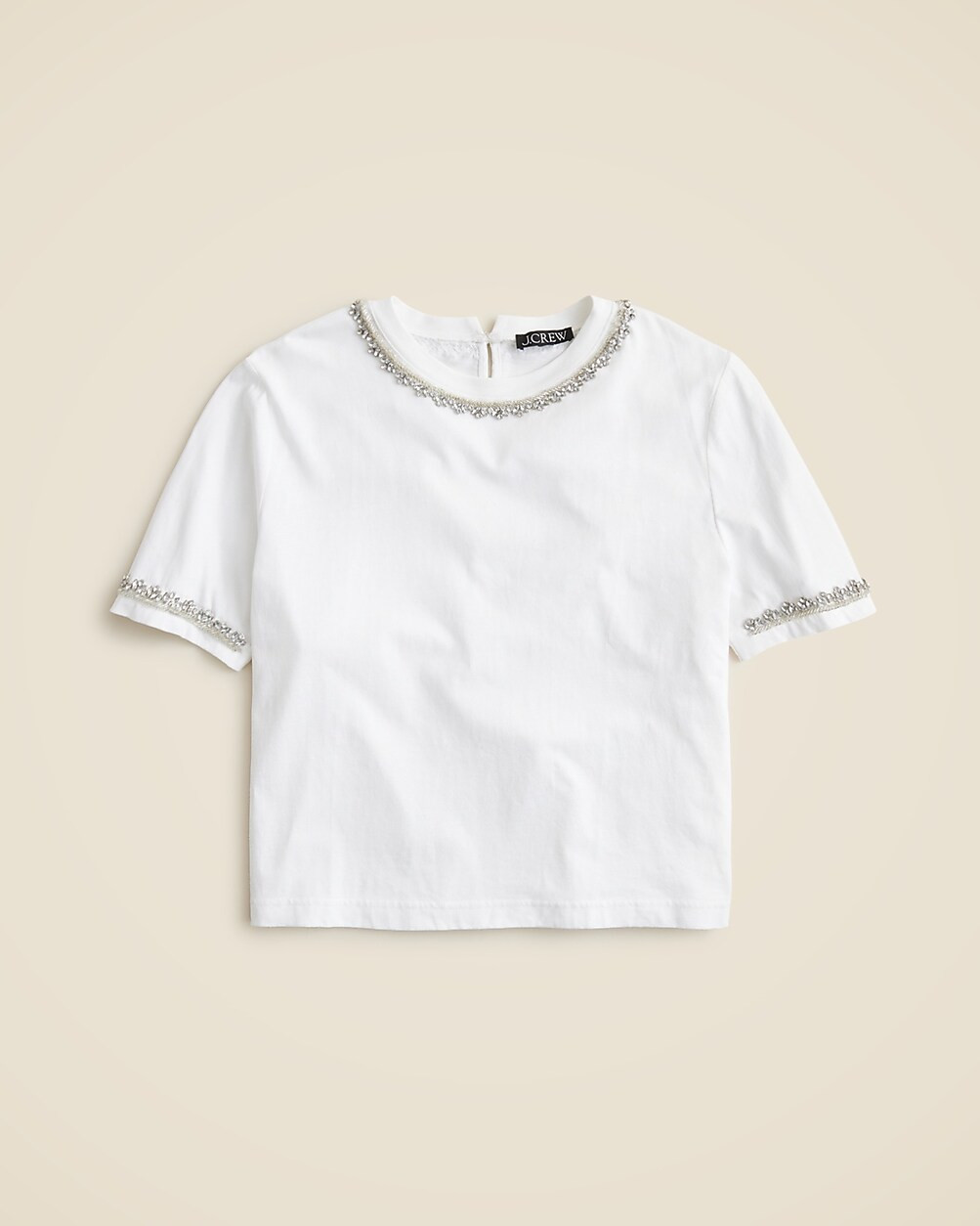 Heavy jersey T-shirt with rhinestones | J. Crew US