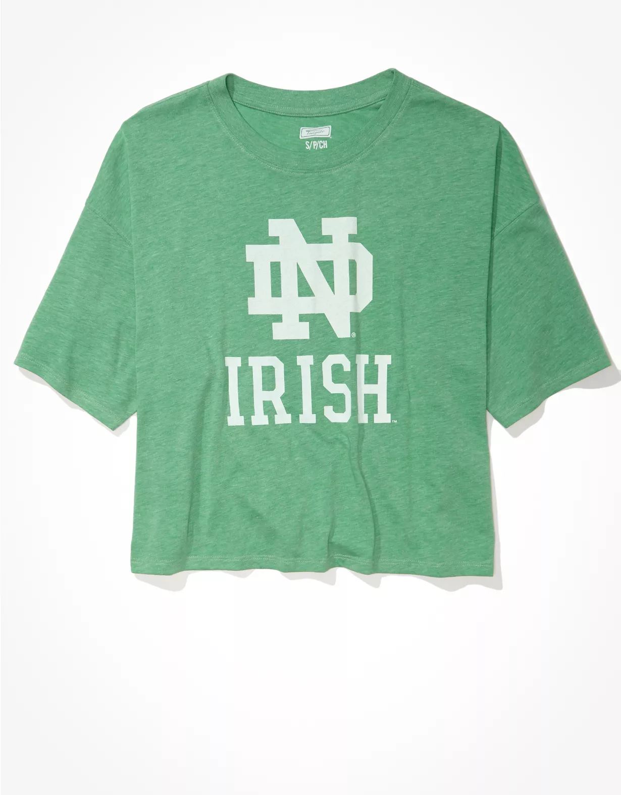 Tailgate Women's Notre Dame Cropped Graphic T-Shirt | American Eagle Outfitters (US & CA)