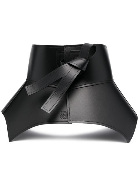 tie-detail leather obi belt | Farfetch (US)