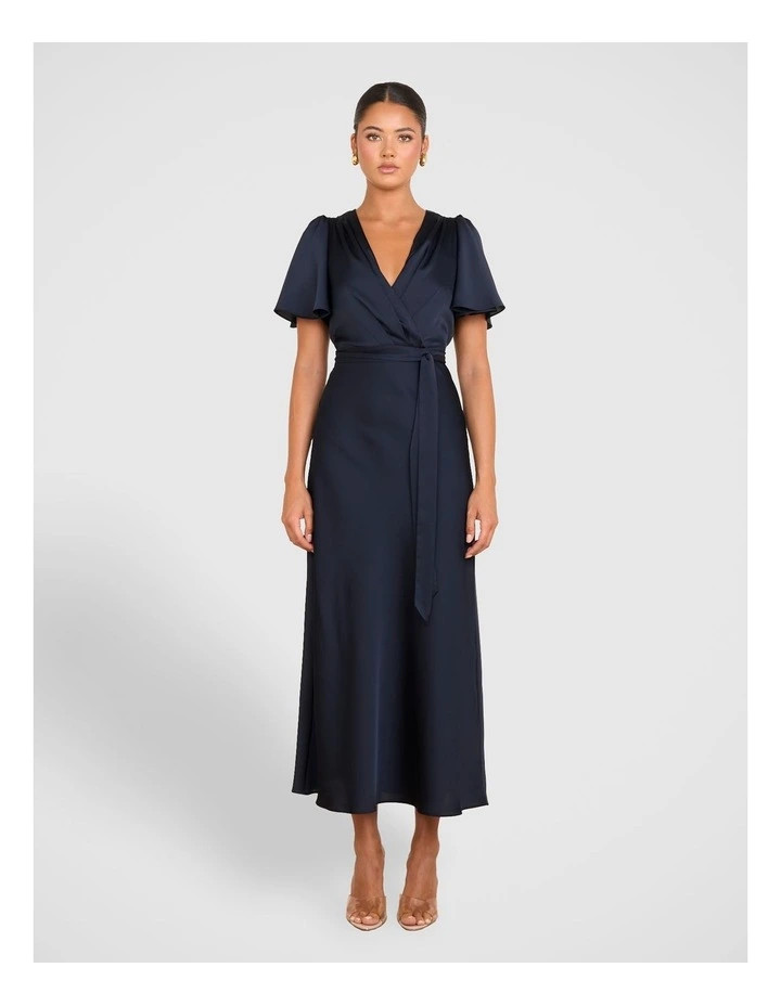 PilgrimEffie Short Sleeve Maxi Dress in Blue | Myer
