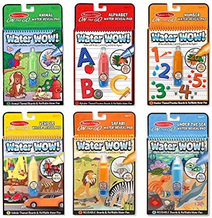 Melissa & Doug Water Wow! - Water Reveal Pad Bundle - Animals, Alphabet, Numbers and More | Amazon (US)