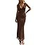 Wenrine Womens Summer Polka Dot Maxi Dress Mesh Wedding Guest Bodycon Sexy V Neck Sleeveless Part... | Amazon (US)
