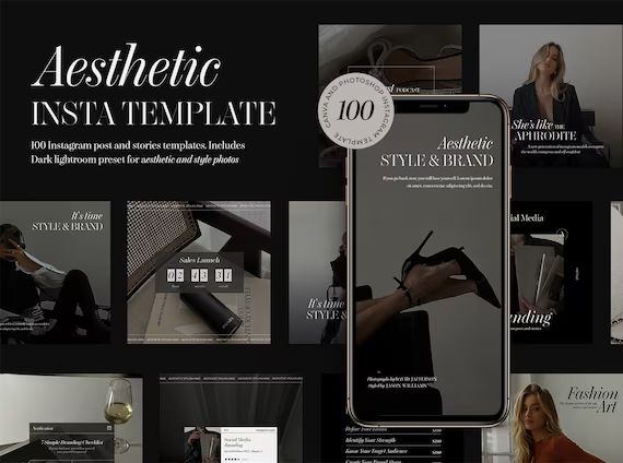 Aesthetic Instagram Templates for Posts and Stories Canva and - Etsy | Etsy (US)