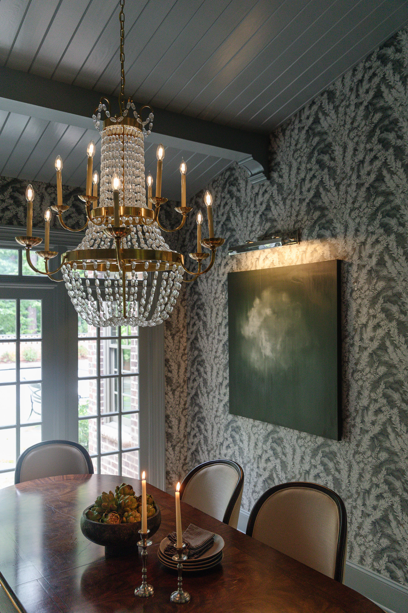 Absolutely love this view of the dining room (artwork is an original by Courtney J. Garrett - prints are available on her website 🫶🏻) 

 

#LTKHome #LTKFindsUnder50 #LTKStyleTip