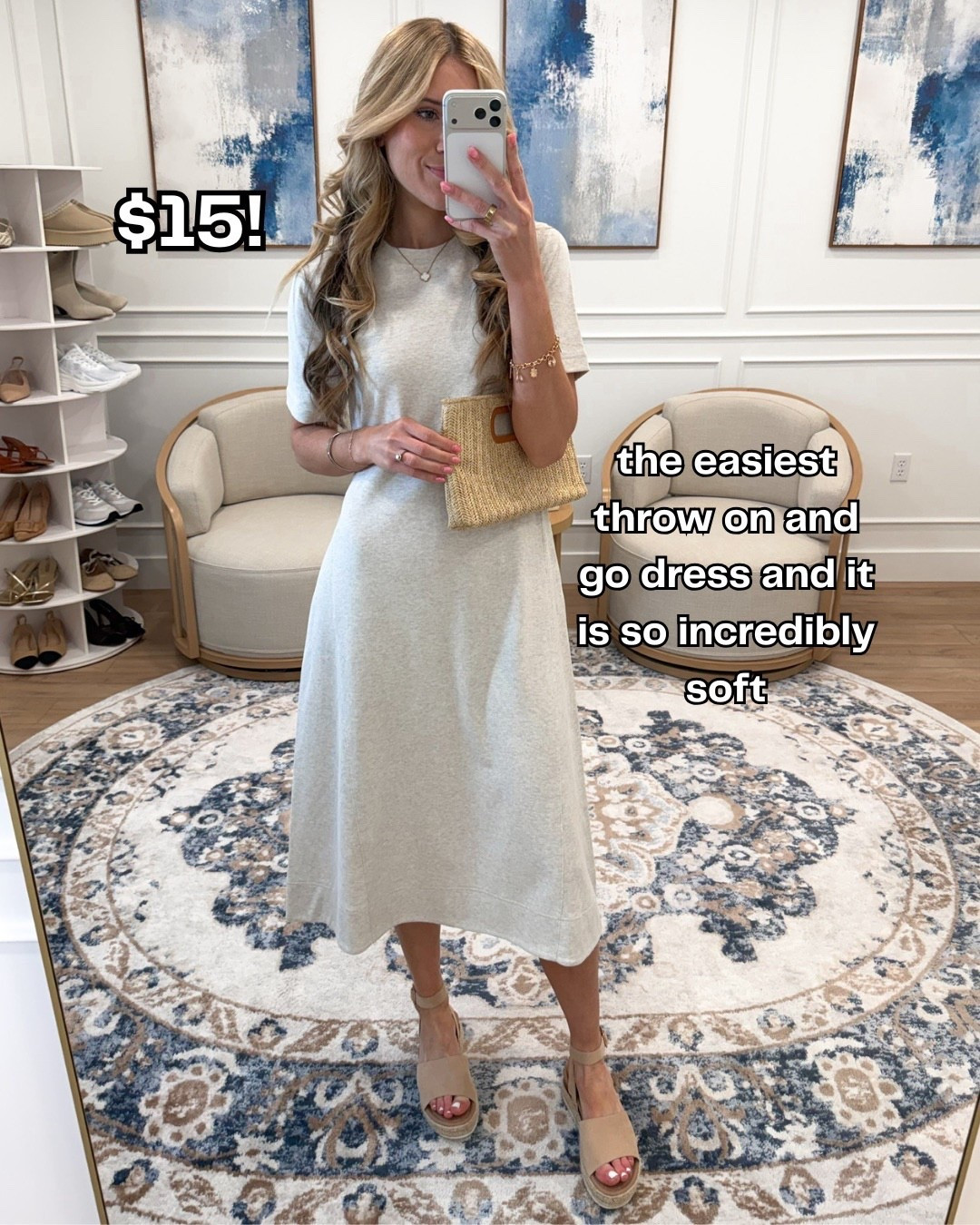 New Walmart $15 dress!! Size small. Super soft material  

#LTKmomlife #LTKgrwm #LTKootd