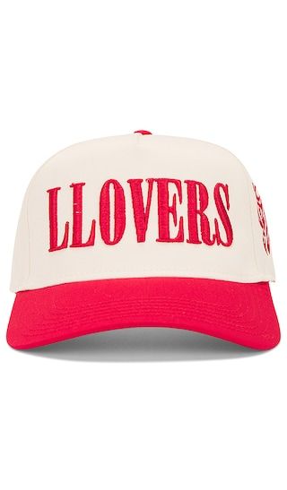 Llovers Snapback Cap in Cream & Red | Revolve Clothing (Global)