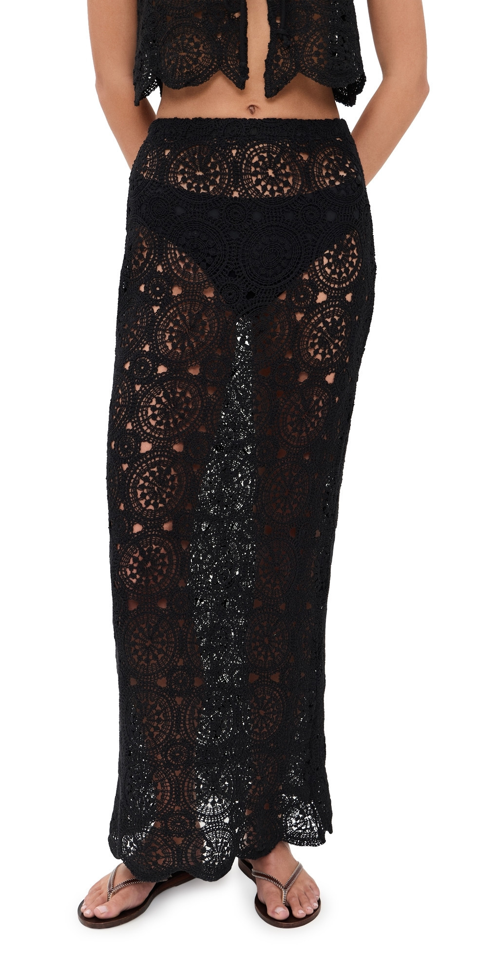 4th & Reckless Laurenne Skirt Black L | Shopbop