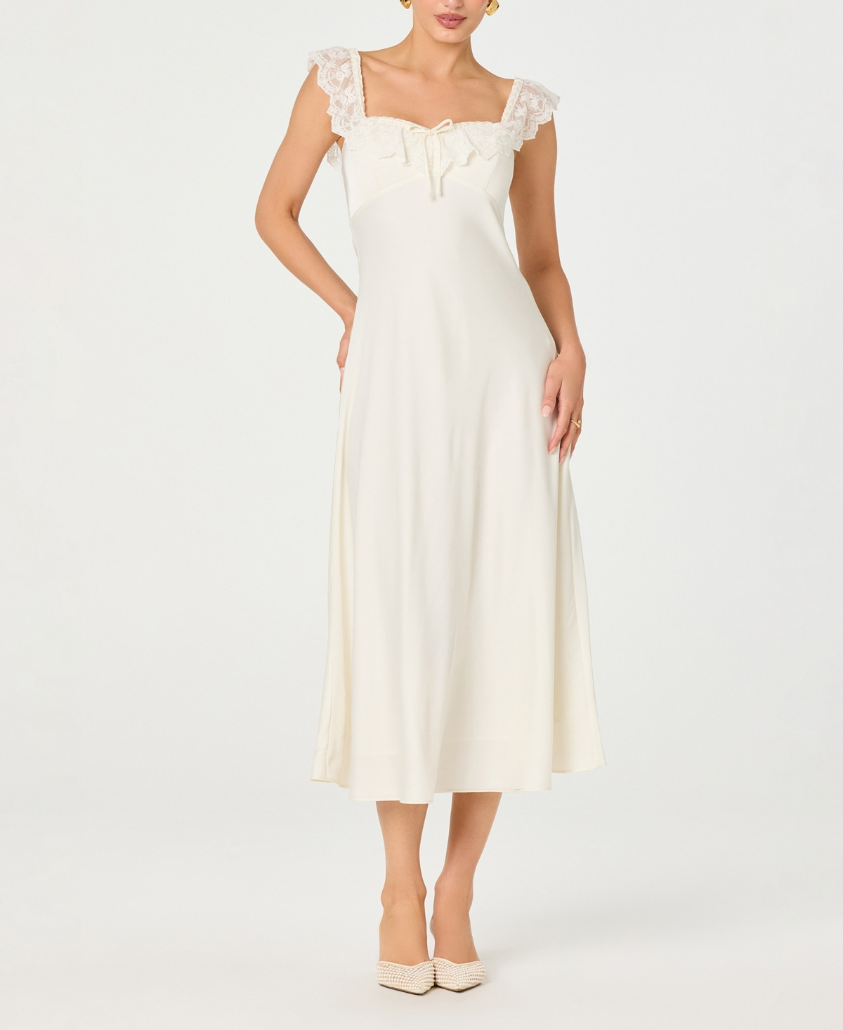 Astr the Label Women's Makiya Sweetheart Dress - Cream | Macy's
