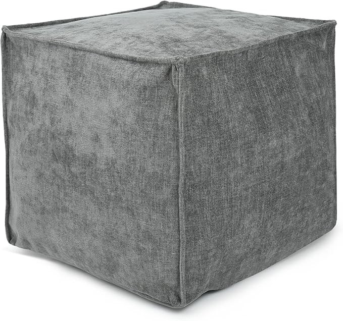 idee-home Unstuffed Pouf Ottoman Cover, Bean Bag Ottoman Pouf Covers for Living Room Bedroom Floo... | Amazon (US)