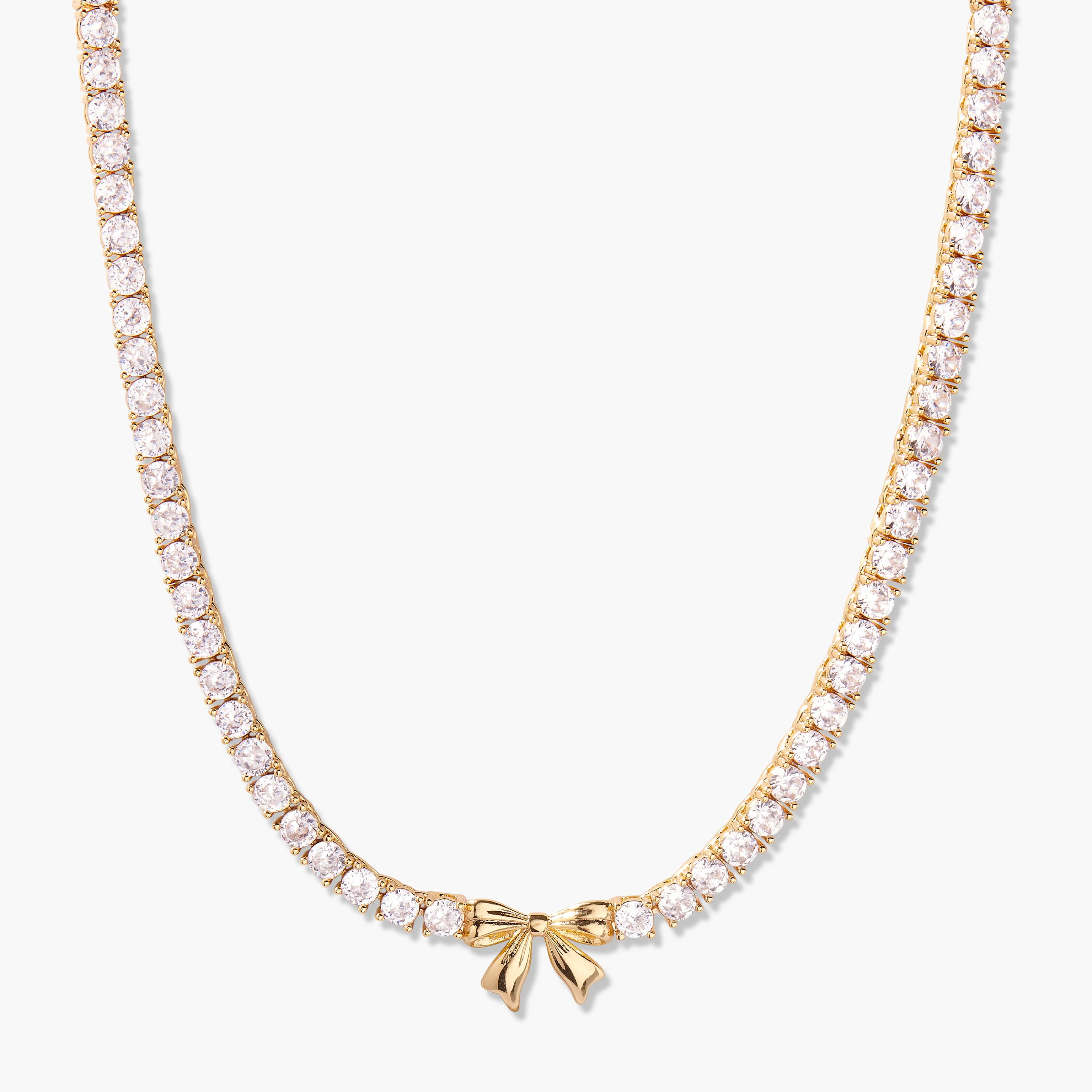Coco Bow Tennis Necklace | Brook and York