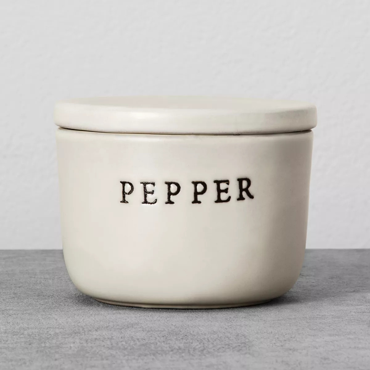 Stoneware Pepper Cellar Matte Cream - Hearth & Hand™ with Magnolia: Farmhouse Style, Dishwasher... | Target