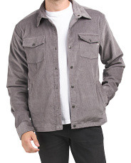 Corded Button Up Shirt Jacket | TJ Maxx