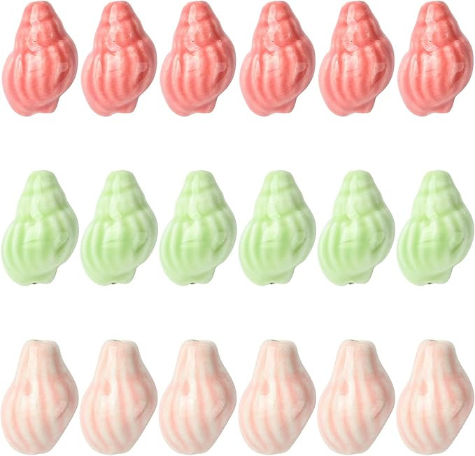 Amazon.com: MakemadeDIY 18 Pieces Ocean Ceramic Beads for Bracelets Making 6 Colors Conch Sea Sea... | Amazon (US)