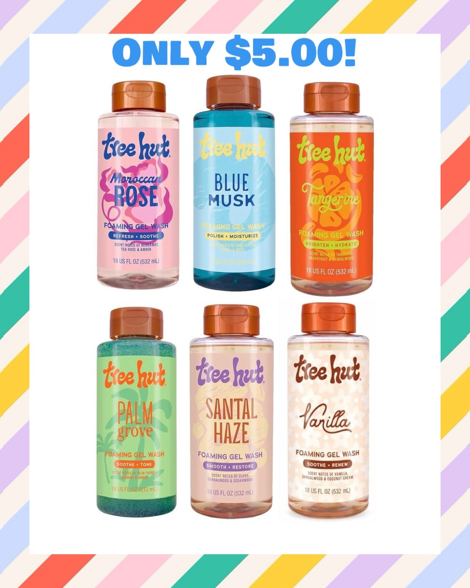 Tree Hut Foaming Body Wash down to only $5 in several scents today! This clean beauty product lathers super well and leaves you feeling so clean. 🧼 Fun item to gift as well - normally $11.99!

#LTKSaleAlert #LTKBeauty #LTKHome