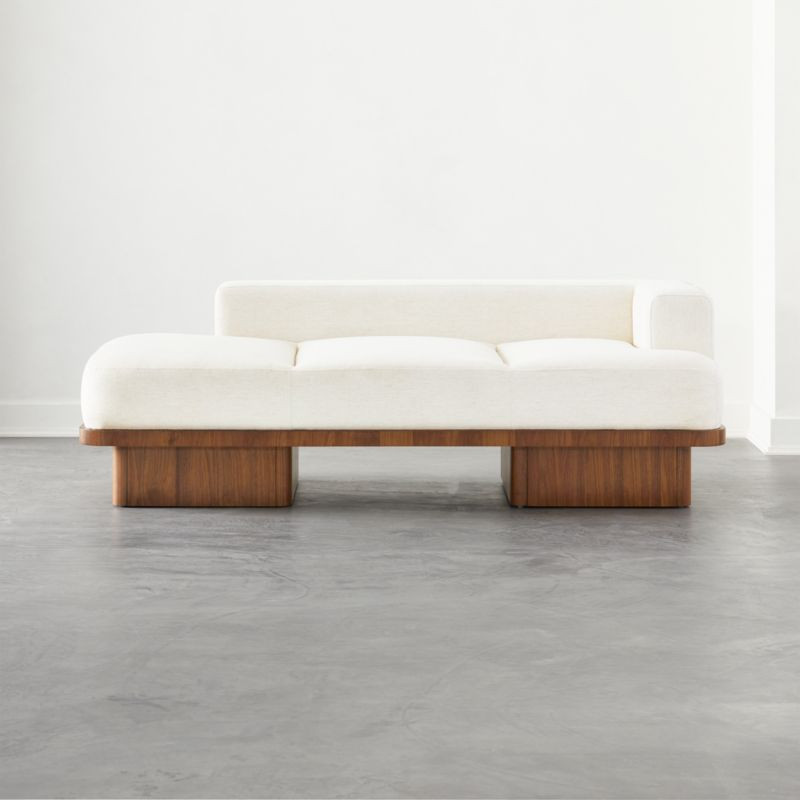 Serafin Snow Upholstered Daybed + Reviews | CB2 | CB2